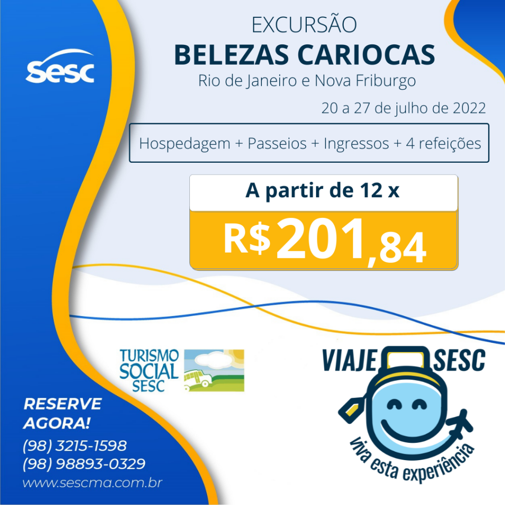 EXCURSÃO BELEZAS CARIOCAS
