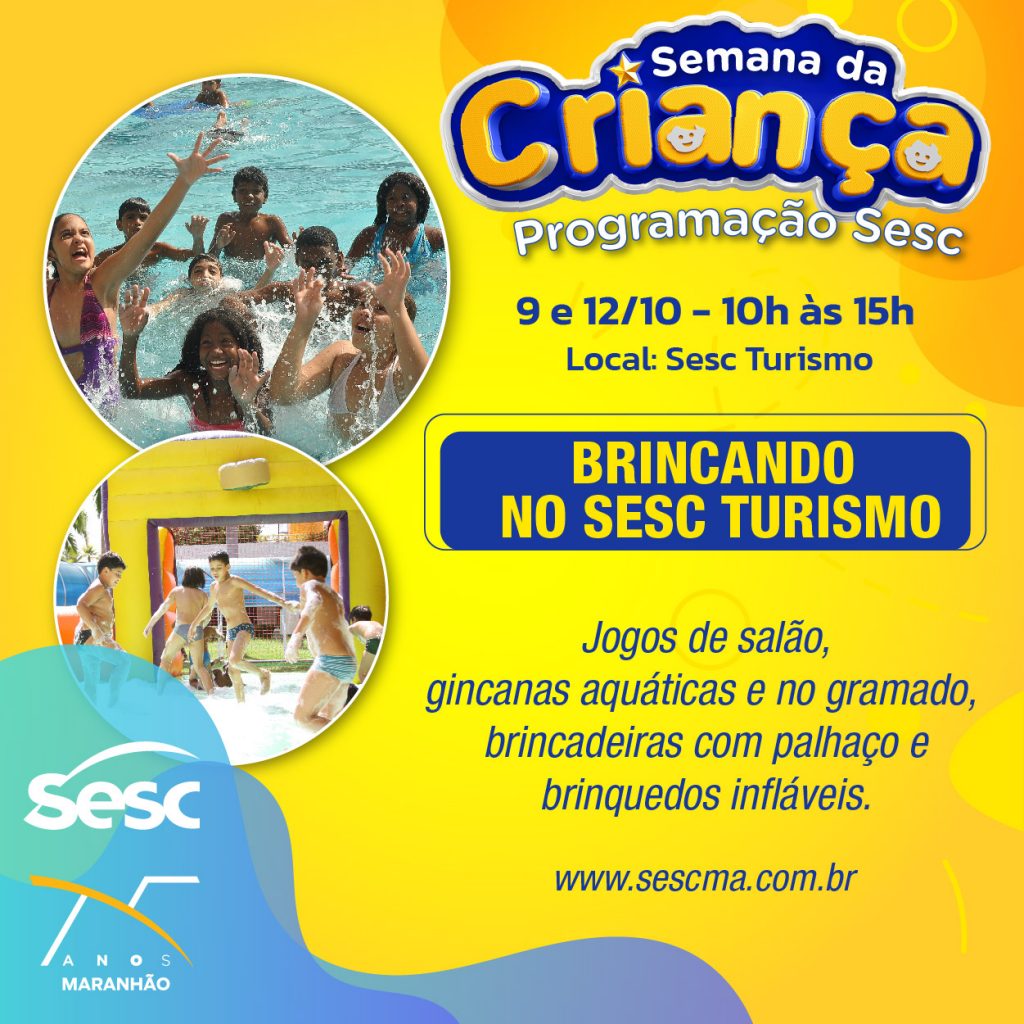 Programação do Dia das Crianças do Sesc inicia neste final de semana