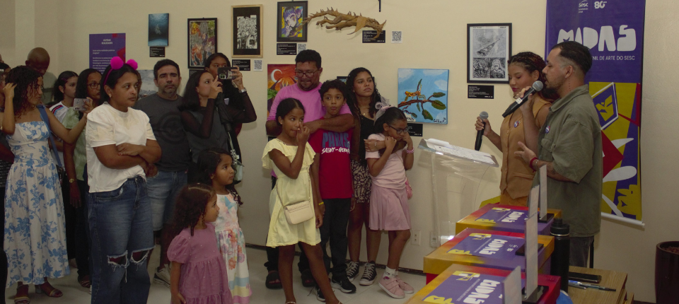 Mostra Infantojuvenil de Arte do Sesc segue aberta ao público e promove ações formativas